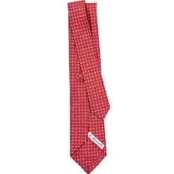 E.Marinella CRAVATTE|Cravatte In Lino E Cotone|CRAVATTA SARTORIALE IN LINO BORDEAUX Microfantasia fiore