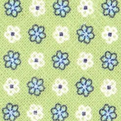 E.Marinella CRAVATTE|Cravatte In Lino E Cotone|CRAVATTA SARTORIALE IN LINO VERDE CHIARO Microfantasia fiore