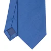 E.Marinella CRAVATTE|Cravatte In Seta Jacquard|CRAVATTA SARTORIALE IN SETA JACQUARD BLUETTE Tinta unita