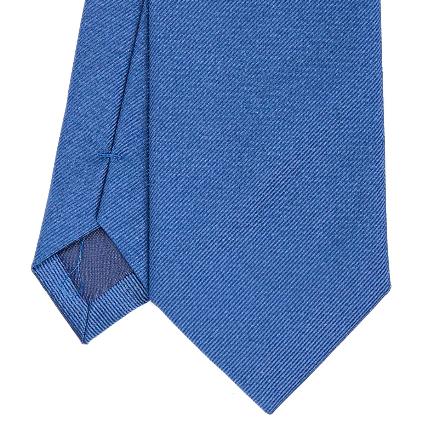 E.Marinella CRAVATTE|Cravatte In Seta Jacquard|CRAVATTA SARTORIALE IN SETA JACQUARD BLUETTE Tinta unita