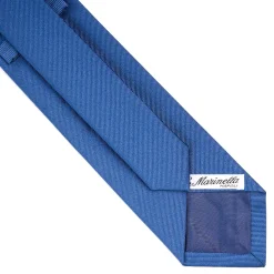 E.Marinella CRAVATTE|Cravatte In Seta Jacquard|CRAVATTA SARTORIALE IN SETA JACQUARD BLUETTE Tinta unita
