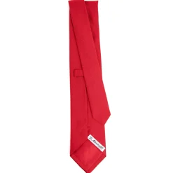 E.Marinella CRAVATTE|Cravatte In Seta Jacquard|CRAVATTA SARTORIALE IN SETA JACQUARD ROSSA Tinta unita