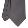E.Marinella CRAVATTE|Cravatte In Seta Jacquard|CRAVATTA SARTORIALE IN SETA JACQUARD GRIGIO SCURO Tinta unita