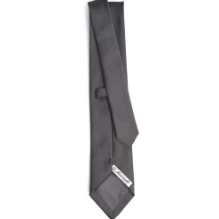 E.Marinella CRAVATTE|Cravatte In Seta Jacquard|CRAVATTA SARTORIALE IN SETA JACQUARD GRIGIO SCURO Tinta unita