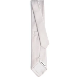 E.Marinella CRAVATTE|Cravatte In Seta Jacquard|CRAVATTA SARTORIALE IN SETA JACQUARD GRIGIO CHIARO Tinta unita