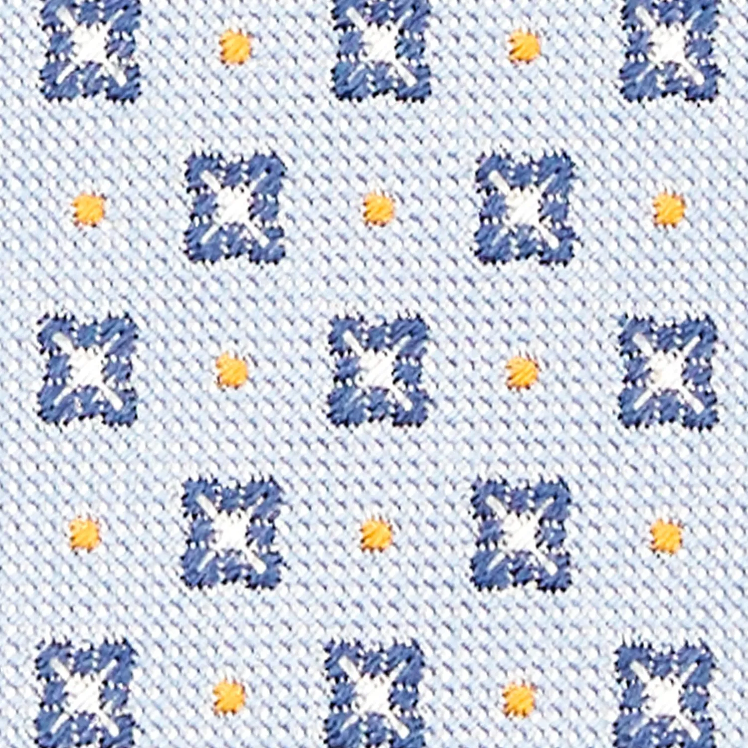 E.Marinella CRAVATTE|Cravatte In Seta Jacquard|CRAVATTA SARTORIALE IN SETA JACQUARD AZZURRA Microfantasia fiore