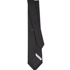 E.Marinella CRAVATTE|Cravatte In Seta Jacquard|CRAVATTA SARTORIALE IN SETA JACQUARD NERA Tinta unita