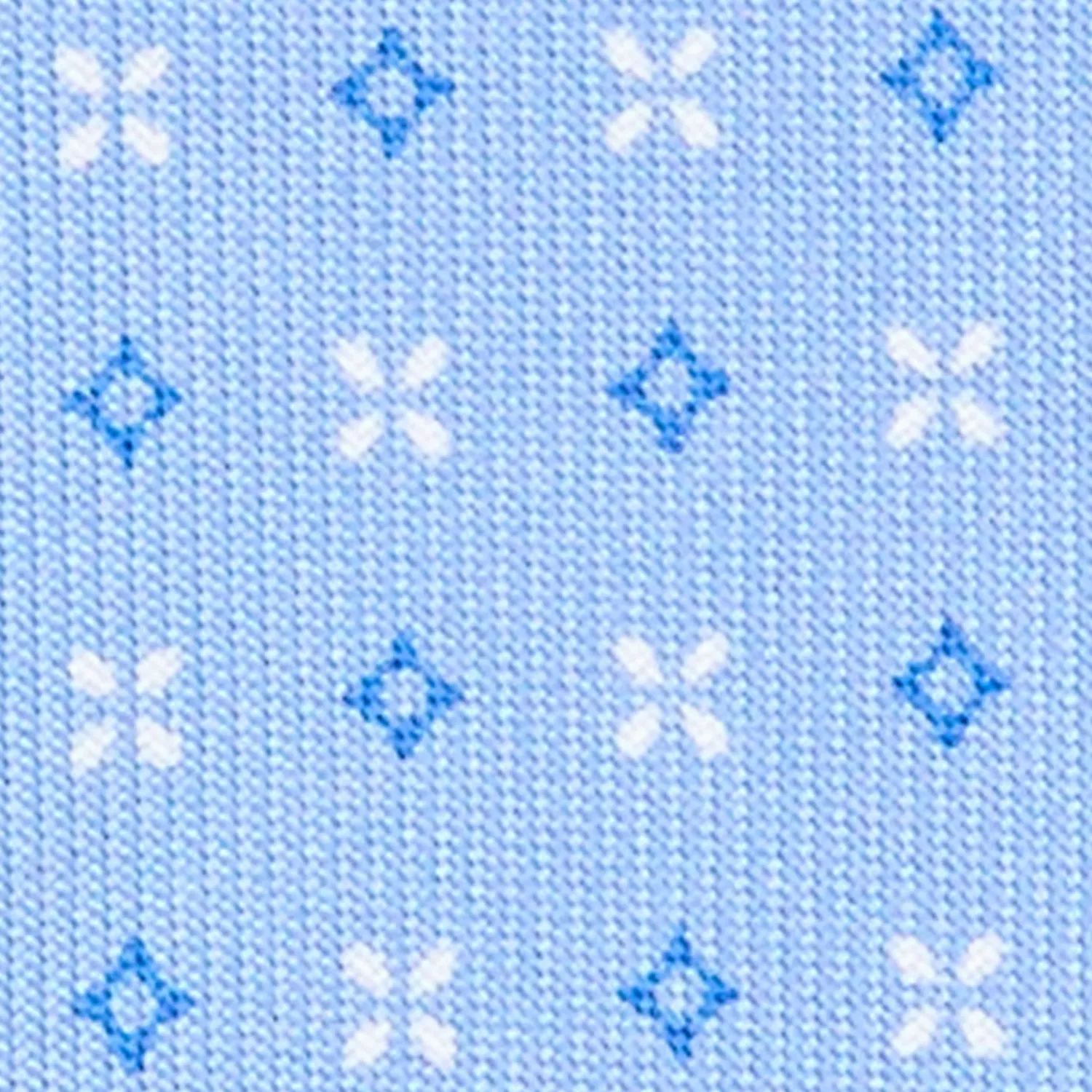 E.Marinella CRAVATTE|Cravatte 7 Pieghe|CRAVATTA SARTORIALE 7 PIEGHE IN SETA AZZURRA Microfantasia fiore