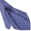 E.Marinella CRAVATTE|Cravatte 9 Pieghe|CRAVATTA SARTORIALE 9 PIEGHE IN SETA AZZURRO POLVERE Microfantasia fiore