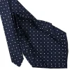 E.Marinella CRAVATTE|Cravatte 9 Pieghe|CRAVATTA SARTORIALE 9 PIEGHE IN SETA BLU SCURO Microfantasia fiore