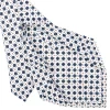 E.Marinella CRAVATTE|Cravatte 5 Pieghe|CRAVATTA SARTORIALE 5 PIEGHE IN SETA BIANCA Microfantasia fiore
