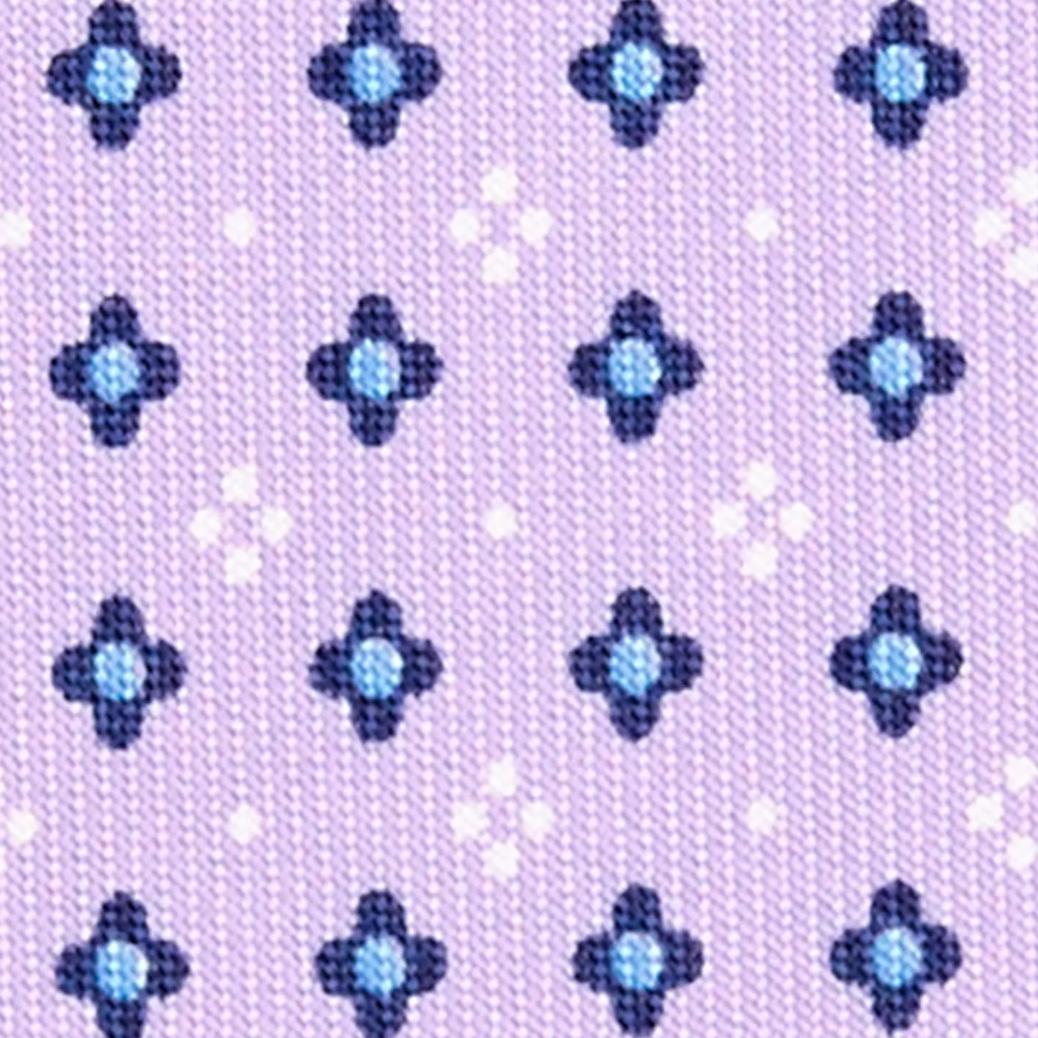 E.Marinella CRAVATTE|Cravatte 5 Pieghe|CRAVATTA SARTORIALE 5 PIEGHE IN SETA LILLA Microfantasia fiore