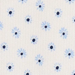 E.Marinella CRAVATTE|Cravatte 5 Pieghe|CRAVATTA SARTORIALE 5 PIEGHE IN SETA BIANCA Microfantasia fiore