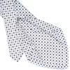 E.Marinella CRAVATTE|Cravatte 5 Pieghe|CRAVATTA SARTORIALE 5 PIEGHE IN SETA BIANCA Microfantasia fiore