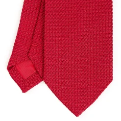 E.Marinella CRAVATTE|Cravatte In Garza E Tricot|CRAVATTA SARTORIALE ROSSA In garza di seta