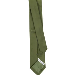 E.Marinella CRAVATTE|Cravatte In Seta Jacquard|CRAVATTA SARTORIALE SETA JACQUARD VERDE OLIVA Tinta unita