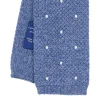 E.Marinella CRAVATTE|Cravatte In Lana E Cashmere|CRAVATTA TRICOT IN CASHMERE AZZURRO POLVERE Pois azzurro