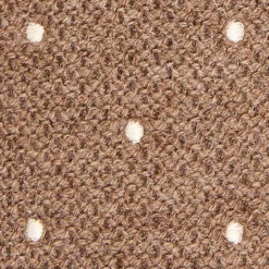 E.Marinella CRAVATTE|Cravatte In Lana E Cashmere|CRAVATTA TRICOT IN CASHMERE BEIGE Pois bianco