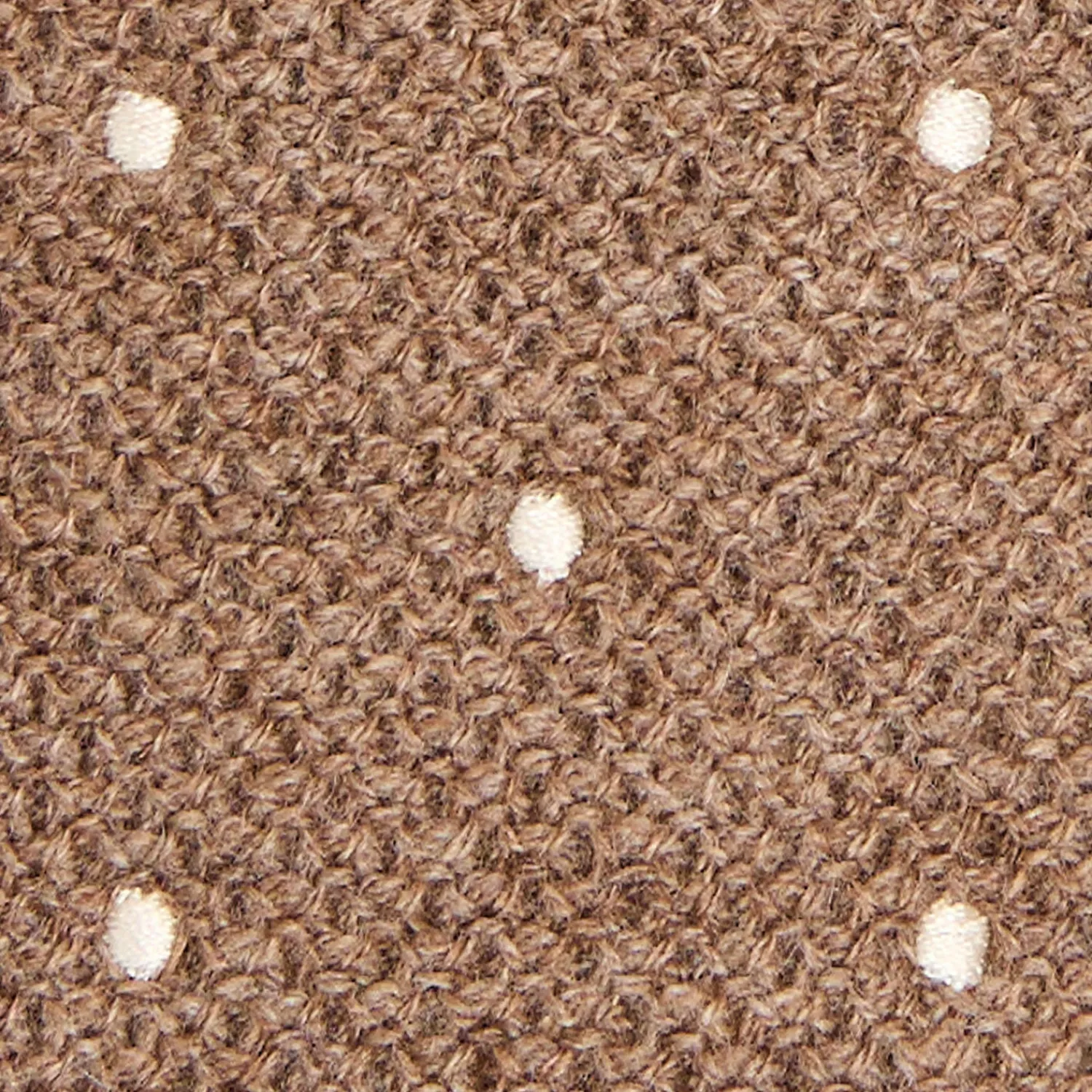 E.Marinella CRAVATTE|Cravatte In Lana E Cashmere|CRAVATTA TRICOT IN CASHMERE BEIGE Pois bianco