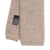 E.Marinella CRAVATTE|Cravatte In Garza E Tricot|CRAVATTA TRICOT IN CASHMERE BEIGE Tinta unita