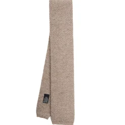 E.Marinella CRAVATTE|Cravatte In Garza E Tricot|CRAVATTA TRICOT IN CASHMERE BEIGE Tinta unita