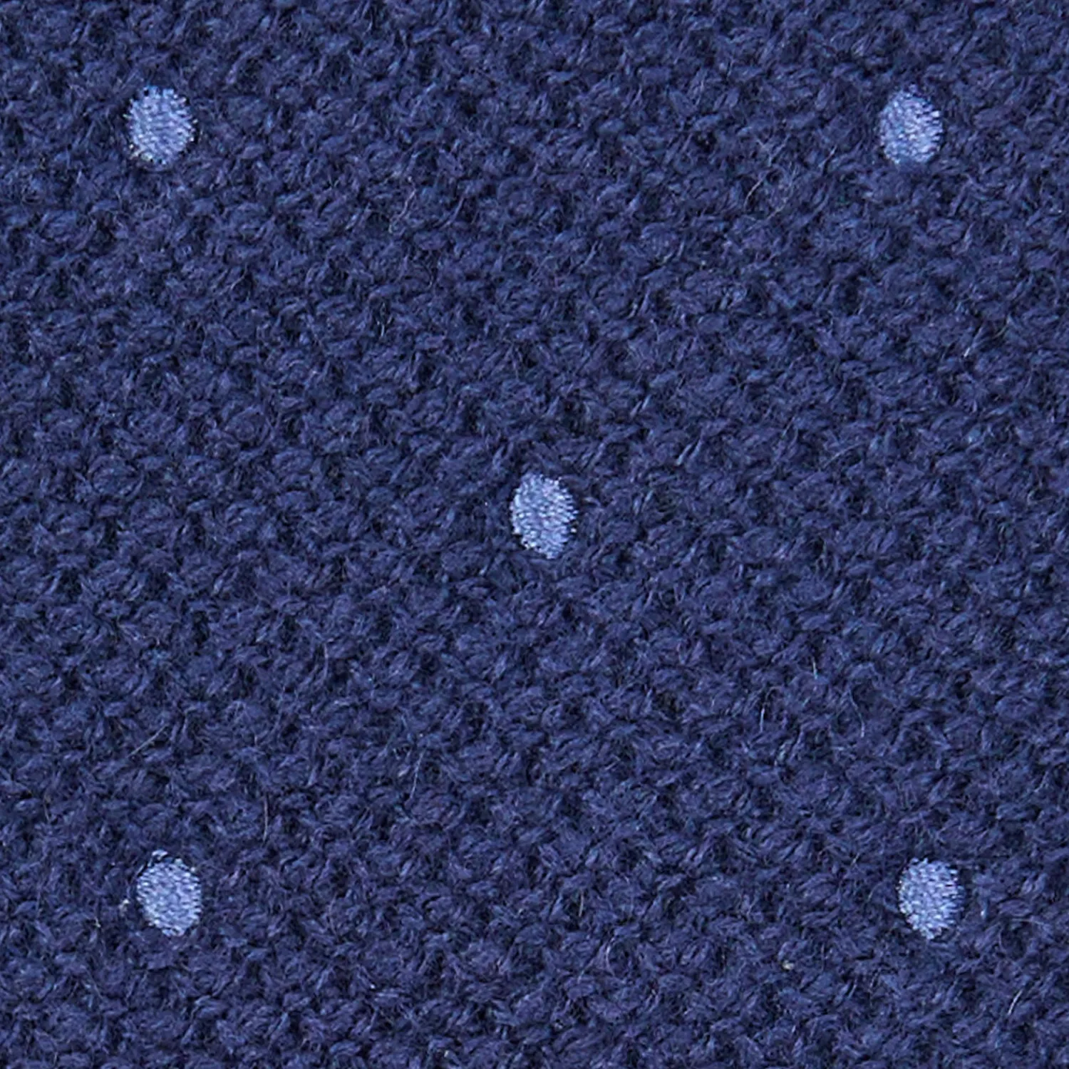 E.Marinella CRAVATTE|Cravatte In Lana E Cashmere|CRAVATTA TRICOT IN CASHMERE BLU SCURO Pois azzurro