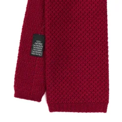E.Marinella CRAVATTE|Cravatte In Lana E Cashmere|CRAVATTA TRICOT IN CASHMERE BORDEAUX Tinta unita