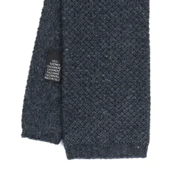 E.Marinella CRAVATTE|Cravatte In Lana E Cashmere|CRAVATTA TRICOT IN CASHMERE GRIGIO SCURO Tinta unita
