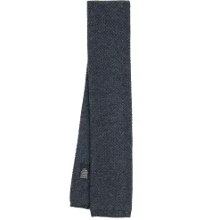 E.Marinella CRAVATTE|Cravatte In Lana E Cashmere|CRAVATTA TRICOT IN CASHMERE GRIGIO SCURO Tinta unita