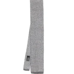E.Marinella CRAVATTE|Cravatte In Lana E Cashmere|CRAVATTA TRICOT IN CASHMERE GRIGIO CHIARO Tinta unita