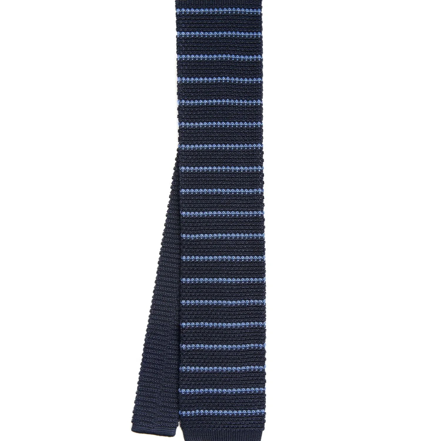 E.Marinella CRAVATTE|Cravatte Regimental E Rigate|CRAVATTA TRICOT IN SETA BLU SCURO Rigata
