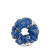 E.Marinella Fasce Ed Elastici Per Capelli|ELASTICO PER CAPELLI IN SETA BLU Lucky elephant