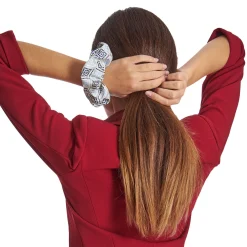 E.Marinella Fasce Ed Elastici Per Capelli|ELASTICO PER CAPELLI IN SETA BIANCO Fantasia archivio