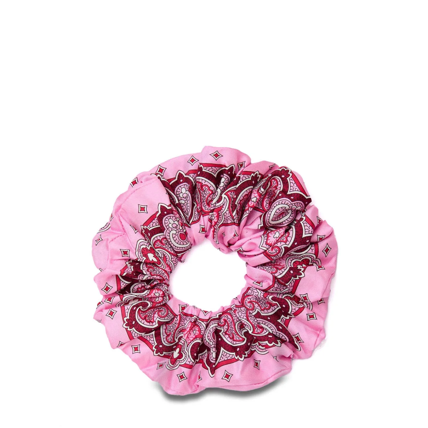 E.Marinella Fasce Ed Elastici Per Capelli|ELASTICO PER CAPELLI IN SETA ROSA Motivo greca