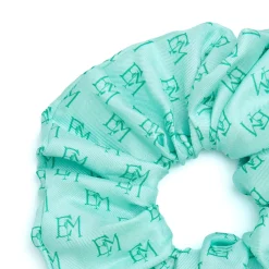 E.Marinella Fasce Ed Elastici Per Capelli|ELASTICO PER CAPELLI IN SETA VERDE CHIARO Em logo