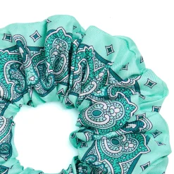 E.Marinella Fasce Ed Elastici Per Capelli|ELASTICO PER CAPELLI IN SETA VERDE CHIARO Motivo greca