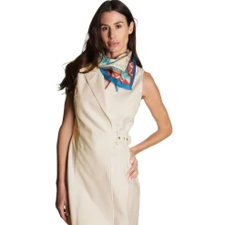 E.Marinella FOULARD|FOULARD BEIGE IN SETA E ORANGE FIBER Collezione orange fiber