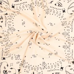 E.Marinella Sciarpe Invernali|FOULARD IN LANA, CASHMERE E SETA 65 BIANCA Paisley