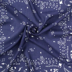 E.Marinella Sciarpe Invernali|FOULARD IN LANA, CASHMERE E SETA 65 BLU SCURO Paisley