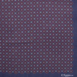 E.Marinella Sciarpe Invernali|FOULARD IN LANA, CASHMERE E SETA 65 BLU SCURO Archivio inspiration 1985