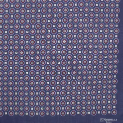 E.Marinella Sciarpe Invernali|FOULARD IN LANA, CASHMERE E SETA 65 BLU SCURO Archivio inspiration 1939