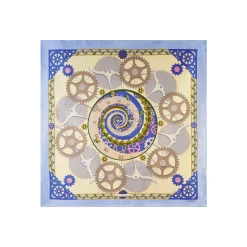 E.Marinella FOULARD|FOULARD IN SETA 90 AZZURRO Timeless morning