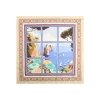 E.Marinella FOULARD|FOULARD IN SETA 90 BEIGE I faraglioni di capri