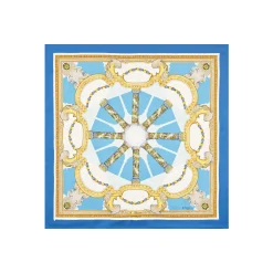 E.Marinella FOULARD|FOULARD IN SETA 90 BLU Chiostro di santa chiara