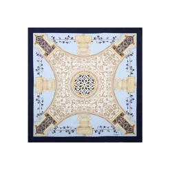 E.Marinella FOULARD|FOULARD IN SETA 90 BLU Divinita’