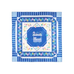 E.Marinella FOULARD|FOULARD IN SETA 90 BLU La gelateria