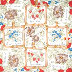 E.Marinella FOULARD|FOULARD IN SETA 90 BLU La rosa canina