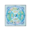 E.Marinella FOULARD|FOULARD IN SETA 90 BLU La ruota delle stagioni