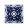 E.Marinella FOULARD|FOULARD IN SETA 90 BLU Microfantasia, nappine e chiavi