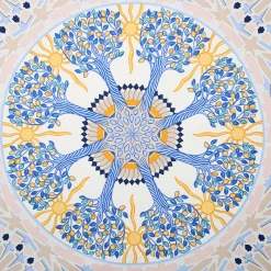 E.Marinella FOULARD|FOULARD IN SETA 90 BLU Mosaico